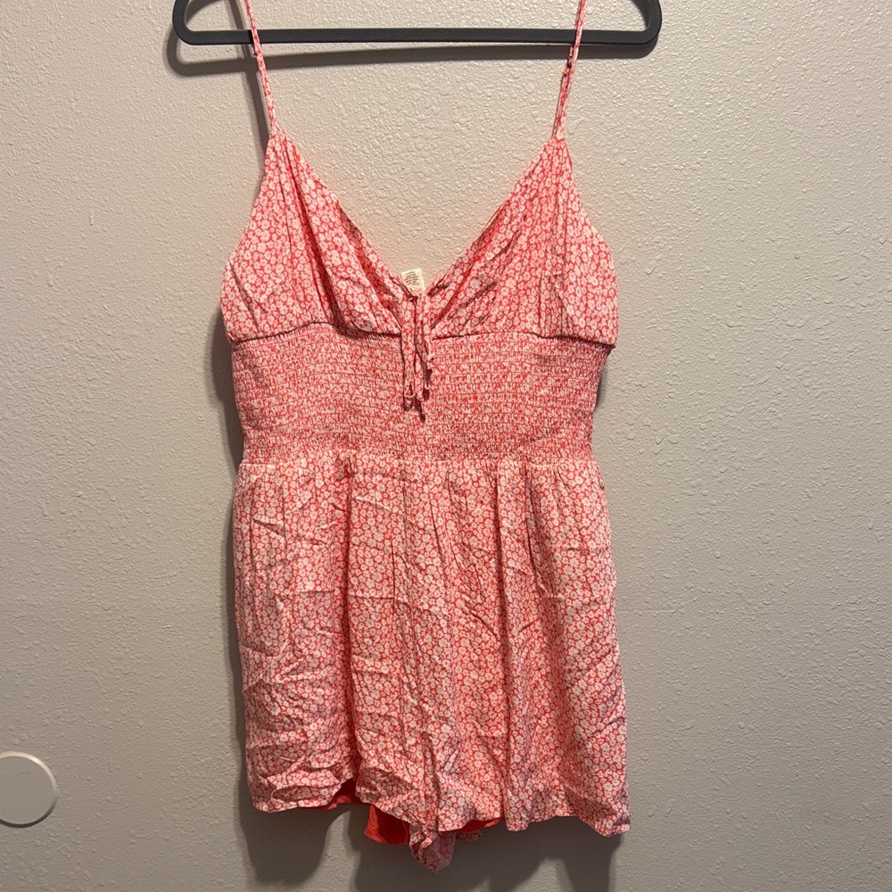 Full Tilt Pink Floral Jumpsuit